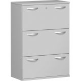 Hängeregisterschrank 3 Ordnerhöhen STYLE | 80 cm breit | Dekor Hellgrau