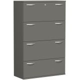 Hängeregisterschrank 4 Ordnerhöhen STYLE | 100 cm breit | Dekor Graphit
