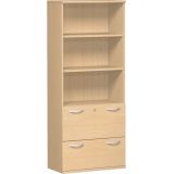 Hängeregisterschrank 5 Ordnerhöhen STYLE | 80 cm breit | Dekor Buche Natur