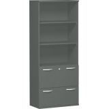 Hängeregisterschrank 5 Ordnerhöhen STYLE | 80 cm breit | Dekor Graphit