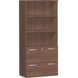 Hängeregisterschrank 5 Ordnerhöhen STYLE | 100 cm breit | Dekor Nussbaum
