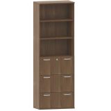 H�ngeregisterschrank 6 Ordnerh�hen STYLE | 80 cm breit | Dekor Nussbaum
