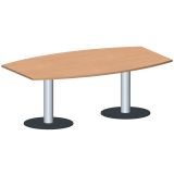 Konferenztisch STYLE | 200 x 80/120 cm | Buche Natur