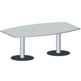 Konferenztisch STYLE | 200 x 80/120 cm | Hellgrau