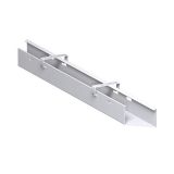 Kabelwanne silber STYLE | f�r Schreibtischbreite 120 cm