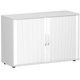 Sideboard mit Rollladen 2 Ordnerhöhen | Breite 120 cm | Sockelgleiter