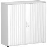 Quer-Rollladenschrank 3 Ordnerhöhen LIFE | Breite 120 cm | Hellgrau/Silber