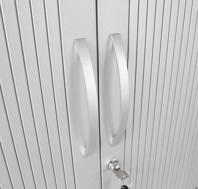 Sideboard mit Rollladen 3 Ordnerhöhen | Breite 100 cm | Sockelgleiter