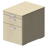 Rollcontainer STYLE | 60 cm tief | mit Hängeregistratur + Utensilienauszug | Ahorn hell