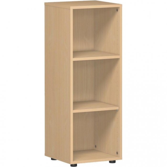 offenes Regal 3 Ordnerhöhen Breite 40 cm Sockelgleiter oder