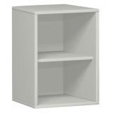 Regal 2 Ordnerhöhen STYLE | 60 cm breit | Hellgrau
