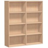 Regal 4 Ordnerhöhen STYLE | 120 cm breit | Buche Natur