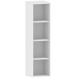 Regal 4 Ordnerhöhen STYLE | 40 cm breit | Weiß
