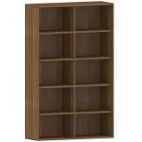 Regal 5 Ordnerhöhen STYLE | 120 cm breit | Nussbaum
