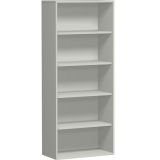 Regal 5 Ordnerhöhen STYLE | 80 cm breit | Hellgrau