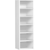 Regal 6 Ordnerhöhen STYLE | 60 cm breit | Weiß