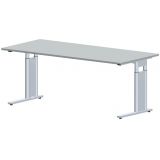 Schreibtisch STYLE | 180 x 80 cm | Hellgrau