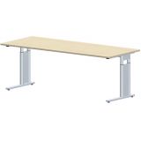 Schreibtisch STYLE | 200 x 80 cm | Ahorn hell