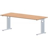 Schreibtisch STYLE | 200 x 80 cm | Buche Natur