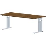 Schreibtisch STYLE | 200 x 80 cm | Nussbaum