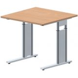 Schreibtisch STYLE | 80 x 80 cm | Buche Natur