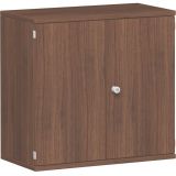 Fl�gelt�renschrank 2 OH STYLE | 80 cm breit | Korpus Nussbaum | Front Nussbaum