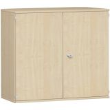Flügeltürenschrank 3 OH STYLE | 120 cm breit | Korpus Ahorn hell | Front Ahorn hell