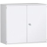 Flügeltürenschrank 3 OH STYLE | 120 cm breit | Korpus Weiß | Front Weiß