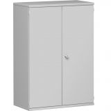 Flügeltürenschrank 3 OH STYLE | 80 cm breit | Korpus Hellgrau | Front Hellgrau