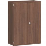 Fl�gelt�renschrank 4 OH STYLE | 100 cm breit | Korpus Nussbaum | Front Nussbaum