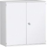 Flügeltürenschrank 4 OH STYLE | 120 cm breit | Korpus Weiß | Front Weiß
