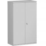 Flügeltürenschrank 4 OH STYLE | 80 cm breit | Korpus Hellgrau | Front Hellgrau