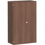 Flügeltürenschrank 4 OH STYLE | 80 cm breit | Korpus Nussbaum | Front Nussbaum