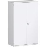 Flügeltürenschrank 4 OH STYLE | 80 cm breit | Korpus Weiß | Front Weiß