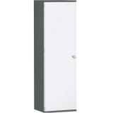 Flügeltürenschrank 6 OH STYLE | 60 cm breit | Korpus Graphit | Front Weiß