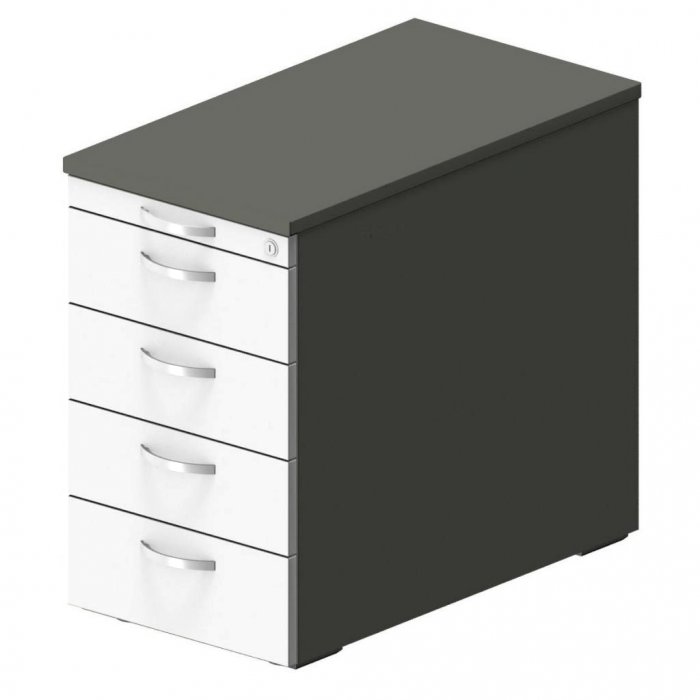 Standcontainer für neben dem Schreibtisch | mit Schloß abschließbar