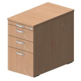 Standcontainer STYLE | mit Hängeregistratur + Utensilienauszug | Buche Natur