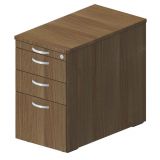 Standcontainer STYLE | mit Hängeregistratur + Utensilienauszug | Nussbaum