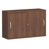 Schiebet�renschrank 2 Ordnerh�hen STYLE | Breite 120 cm | Nussbaum