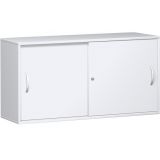 Schiebetürenschrank 2 Ordnerhöhen STYLE | Breite 160 cm | Weiß