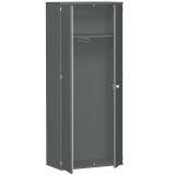 Garderobenschrank 5 OH STYLE | 80 cm breit | Korpus Graphit | Front Graphit