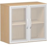 Glast�renschrank 2 OH STYLE | 80 cm breit | Korpus Buche Natur