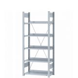 Grundregal STEEL mit 5 Fachb�den | Breite 81 cm | Lichtgrau