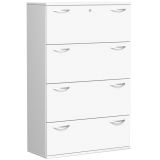 H�ngeregisterschrank 4 Ordnerh�hen STYLE | 100 cm breit | Dekor Wei�
