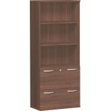 H�ngeregisterschrank 5 Ordnerh�hen STYLE | 80 cm breit | Dekor Nussbaum
