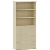 H�ngeregisterschrank 6 Ordnerh�hen STYLE | 100 cm breit | Dekor Ahorn hell