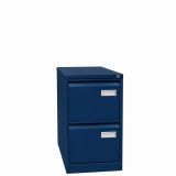 H�ngeregistraturschrank STEEL | Breite 40 cm | 2 Schubladen | Dunkelblau