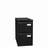 H�ngeregistraturschrank STEEL | Breite 40 cm | 2 Schubladen | Schwarz
