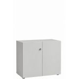 Fl�gelt�renschrank COMFORT 2 Ordnerh�hen | Breite 80 cm | Lichtgrau