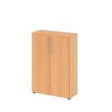Flügeltürenschrank LIGHT 3 Ordnerhöhen | Breite 80 cm | Buche